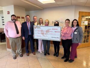 First Exchange Bank donates $3K to Mon Health Medical Center Foundation for breast cancer initiatives